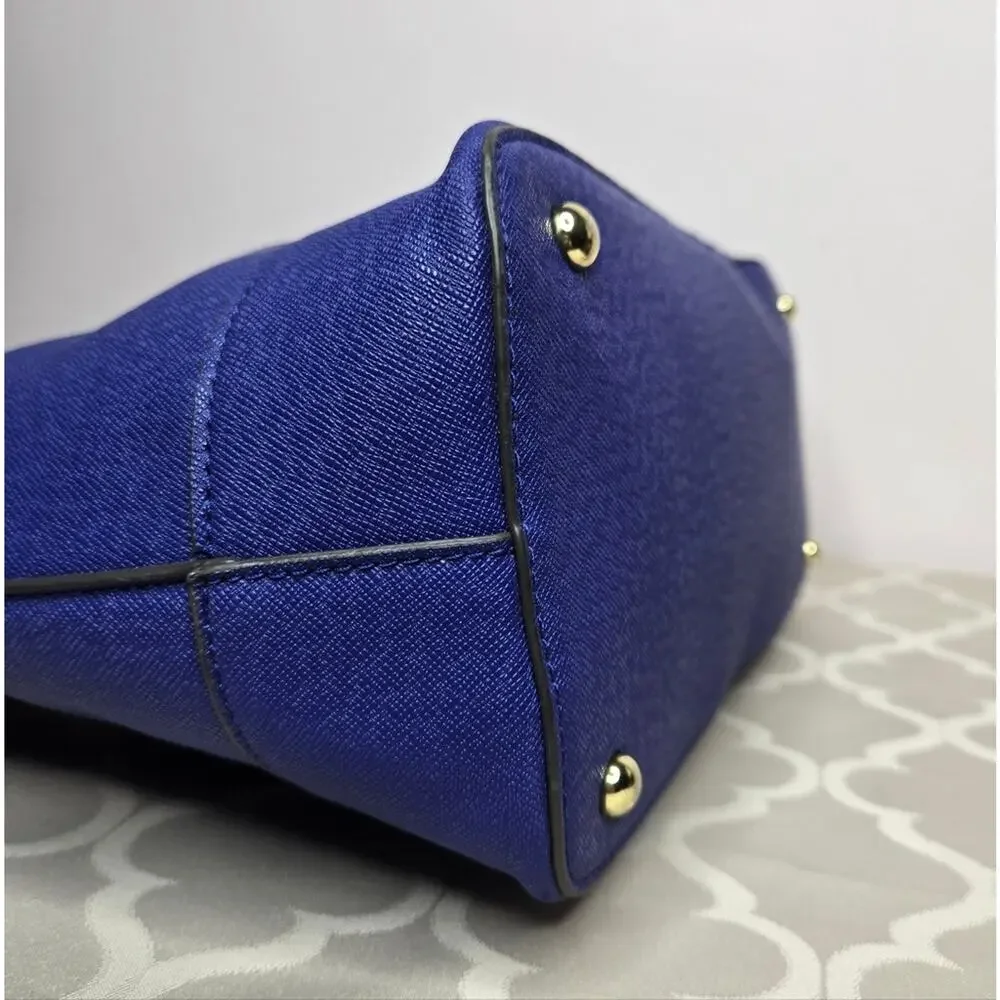 Anne Klein Cobalt Blue Dome Purse Satchel Handbag